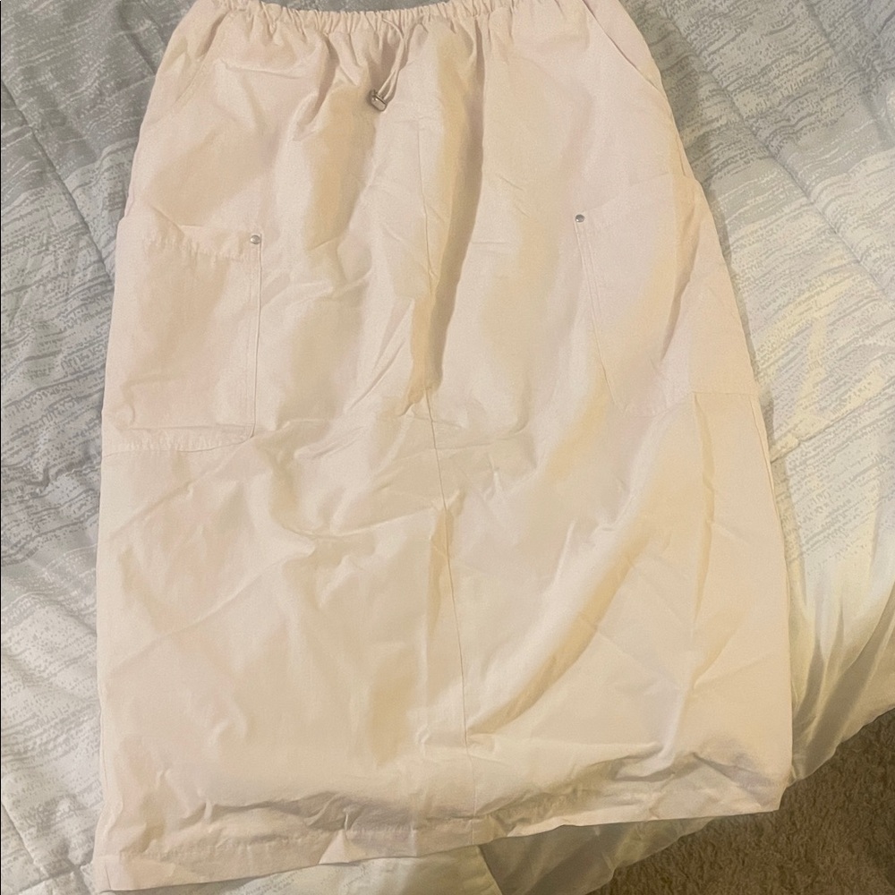 Sage Cream Midi Skirt